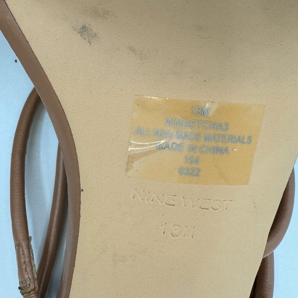 Nine West Getcha Block Heel Sandal Tan - Picture 6 of 10